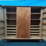 Vintage compass foot cabinet