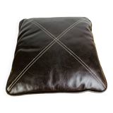 Coussin vintage en cuir