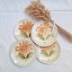 Dessert plates with flowers St Amand