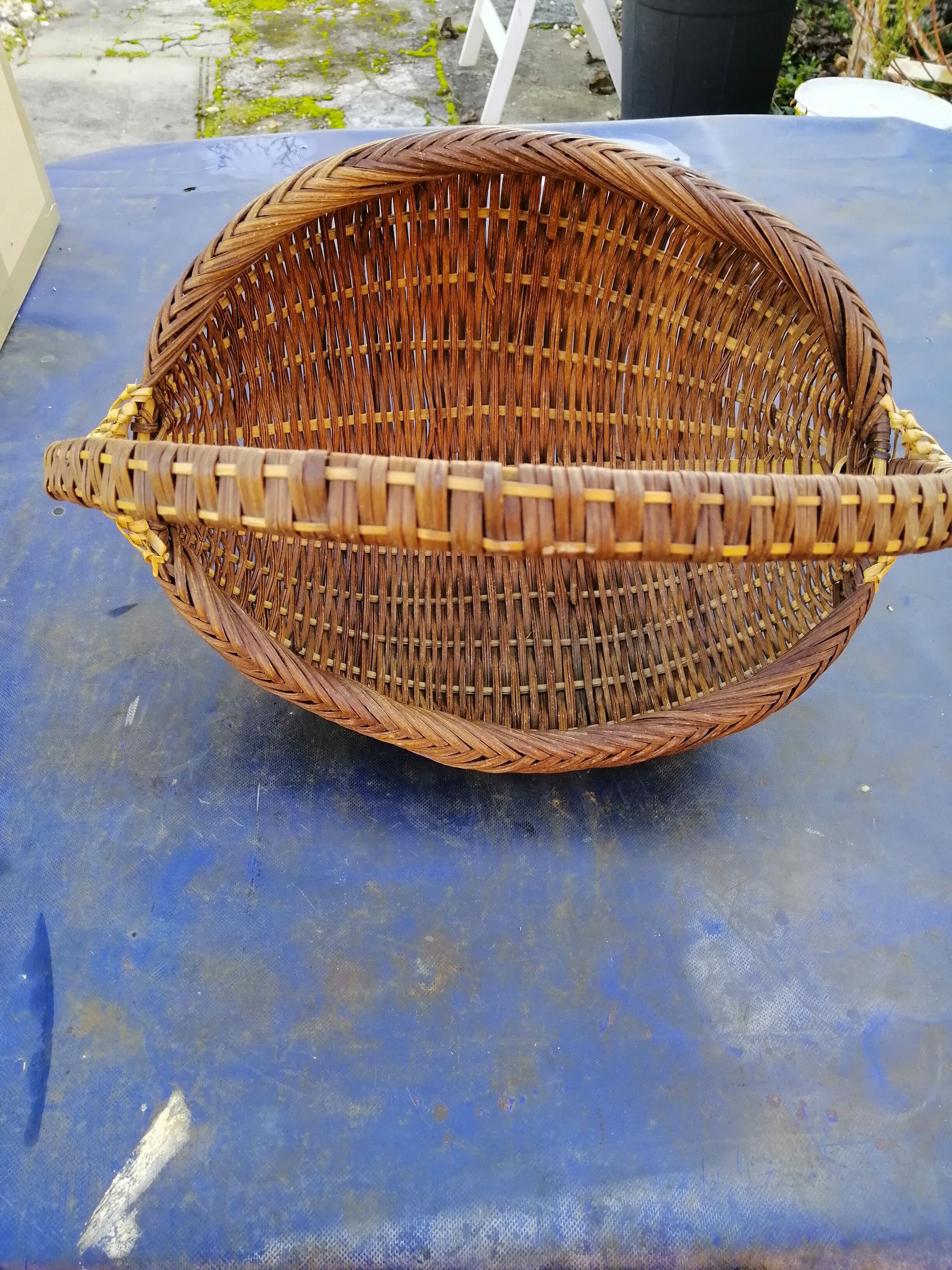 Vintage wicker basket