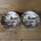 2 vintage English Staffordshire 'HAYRIDE' salad bowls