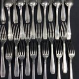 Ménagère vintage en métal argenté