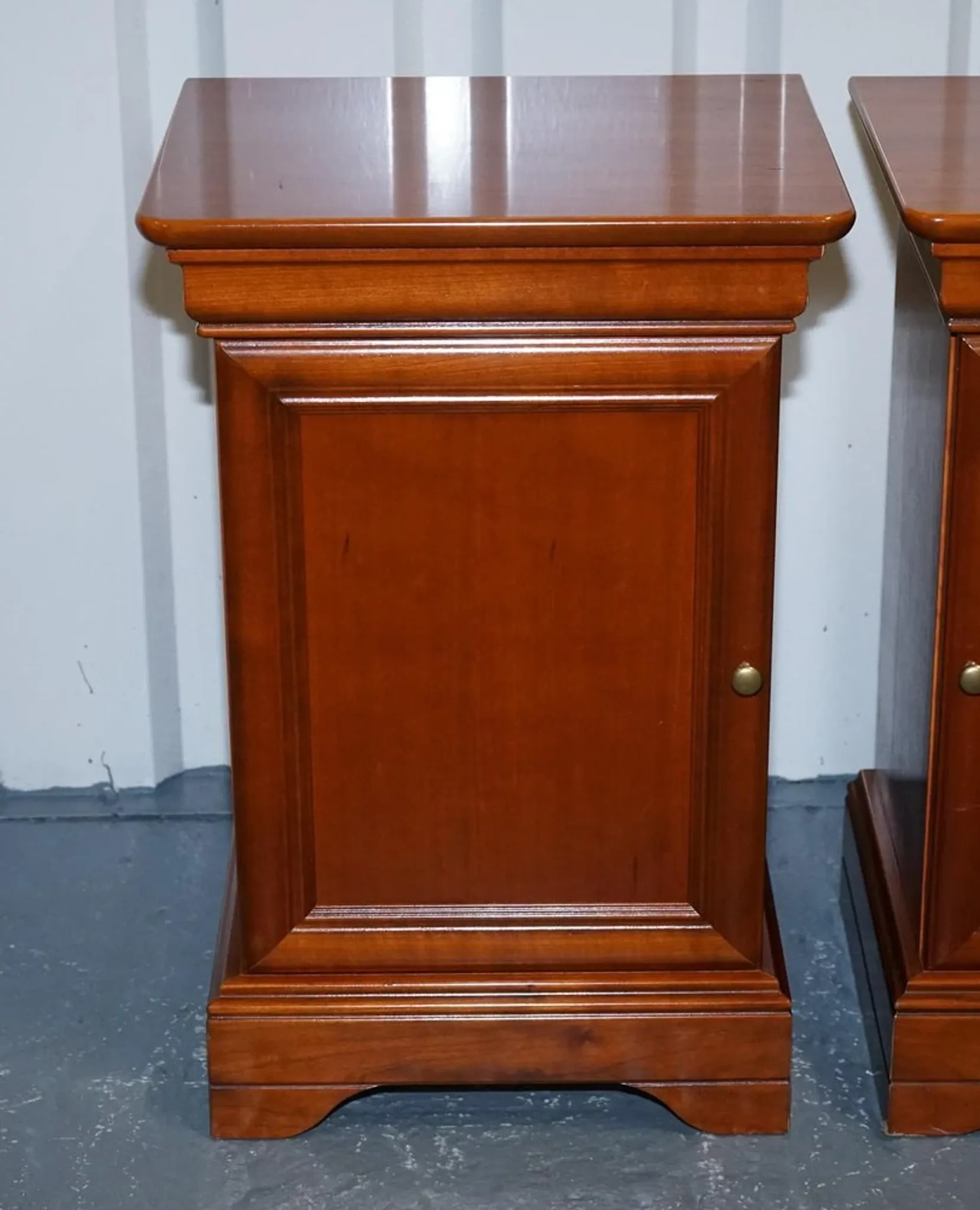 Vintage Cherry Nightstands, France, Set of 2