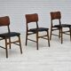 1960s, Danish design by Ib Kofod Larsen, set of 3 dining chairs model 62.