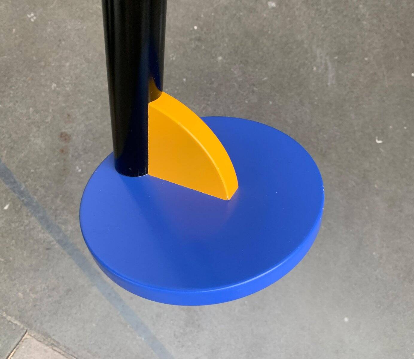 Postmodern wooden plant stand or side table