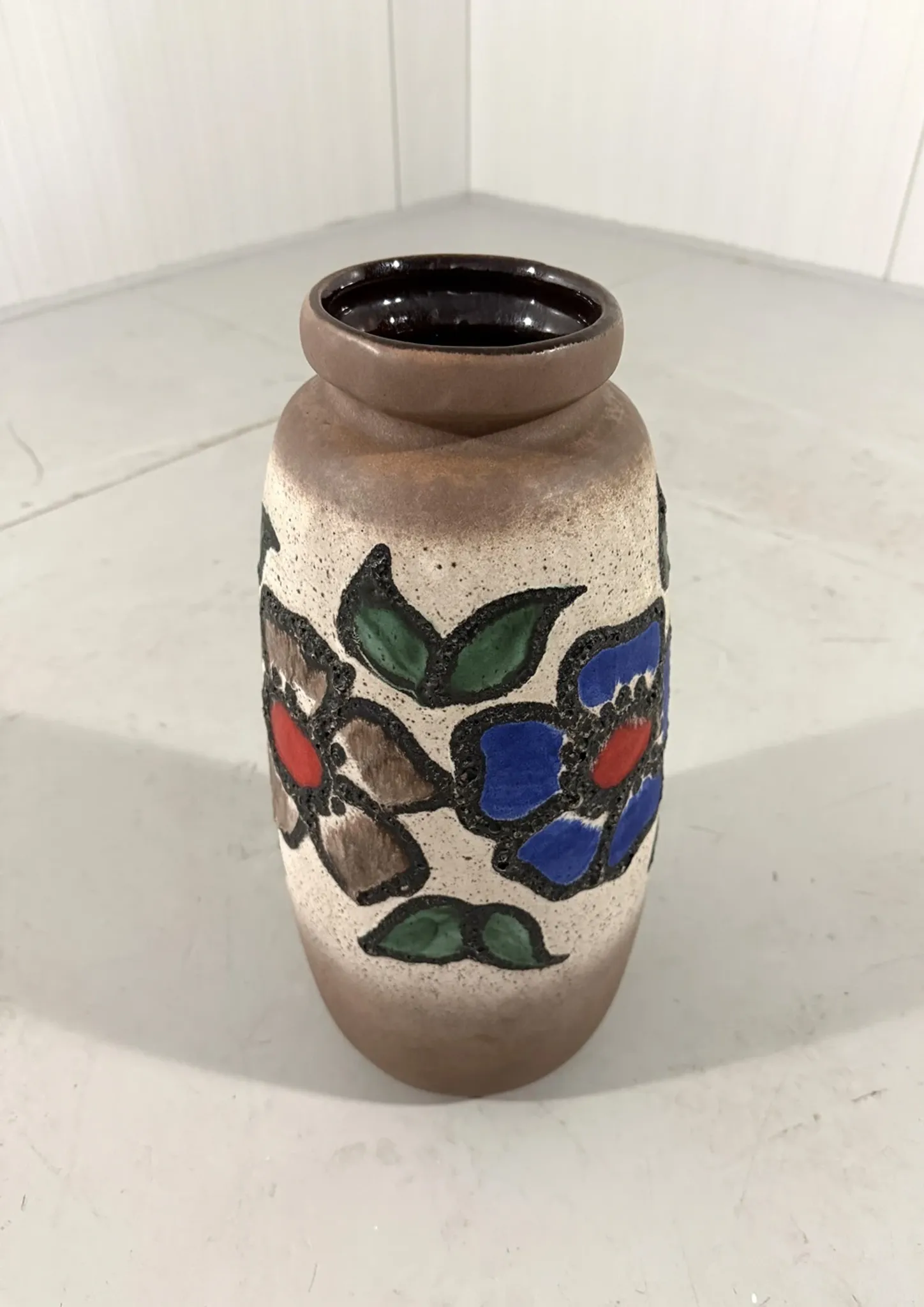 Vase de sol large d'Allemagne de l'Ouest des années 1960