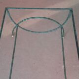 Table basse en verre sur métal