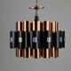 Copper & Black Pendant Lamp by Werner Schou for Coronell Elektro — Denmark, 1960s