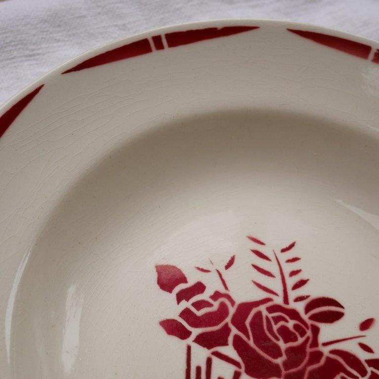 Set of 4 badonviller hollow plates