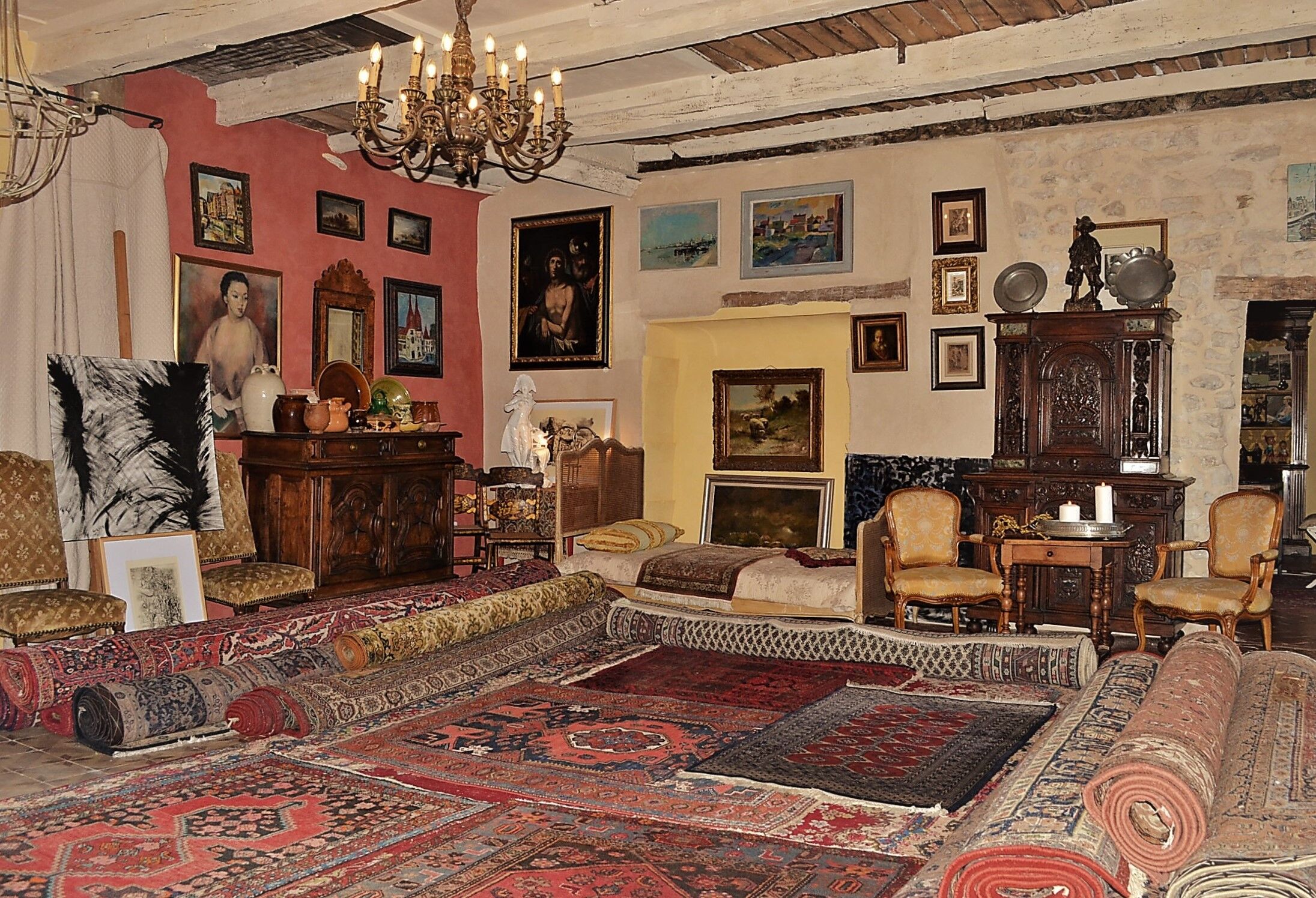 Carpet, 62 x 92 cm, France around 1860