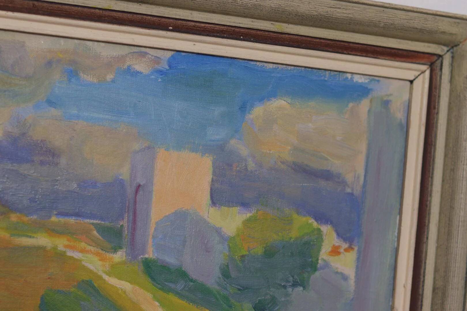 Original Swedish Oil on Canvas – “Summer Landscape” by A. Nyblom