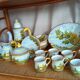 Castelli earthenware service, hand-painted and signed