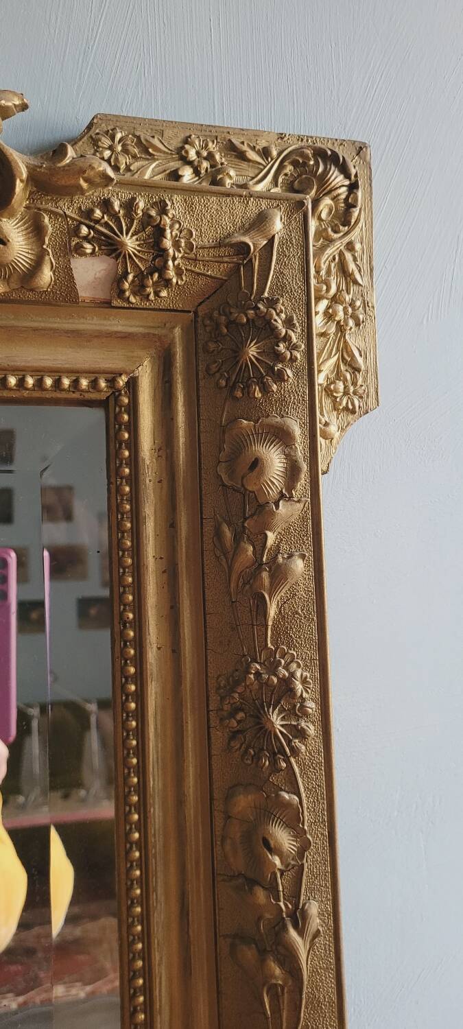 Large Edmond pedimented mirror