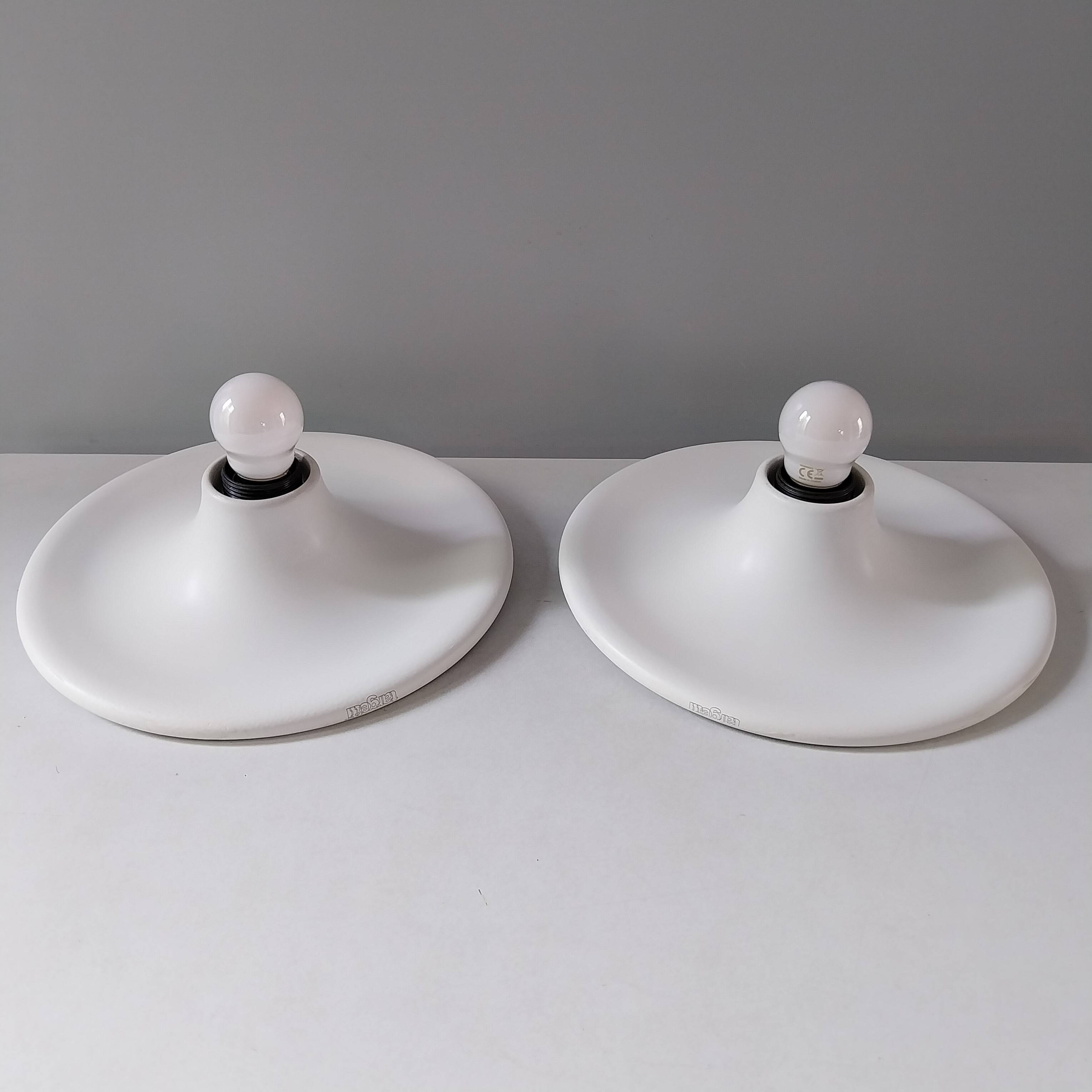 Italian design wall lamps Targetti - 70's
