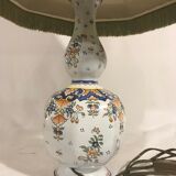Old lamp vase painted ceramics  Quimper