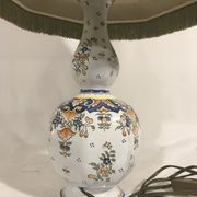 Old lamp vase painted ceramics  Quimper