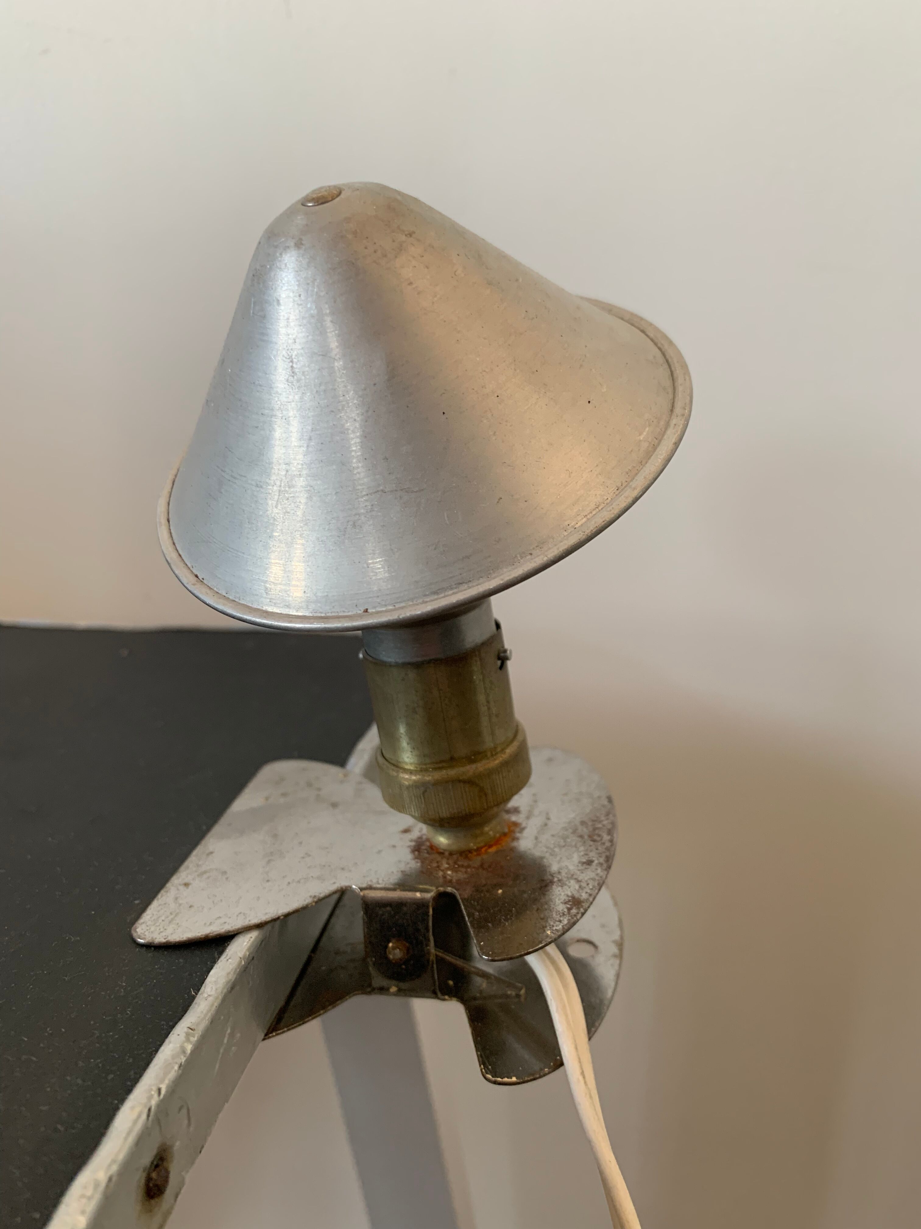 Old mushroom clip lamp