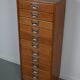 Small Dutch Beech Apothecary Cabinet, 1950s