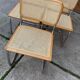 Set of 5 mid-century Italian B32 Cesca chairs by Marcel Breuer, 1970s