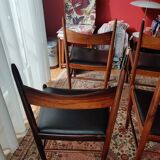 4 Scandinavian chairs in Rio rosewood