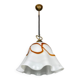 Vintage pendant lamp in wallpaper made of Murano glass from Vetri Murano, Italy, 1970s.