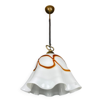 Vintage pendant lamp in wallpaper made of Murano glass from Vetri Murano, Italy, 1970s.