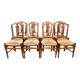 Ensemble de 8 chaises de la période Directoire française.