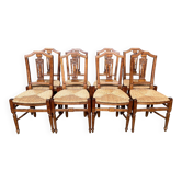 Set of 8 chairs from the French Directoire period.