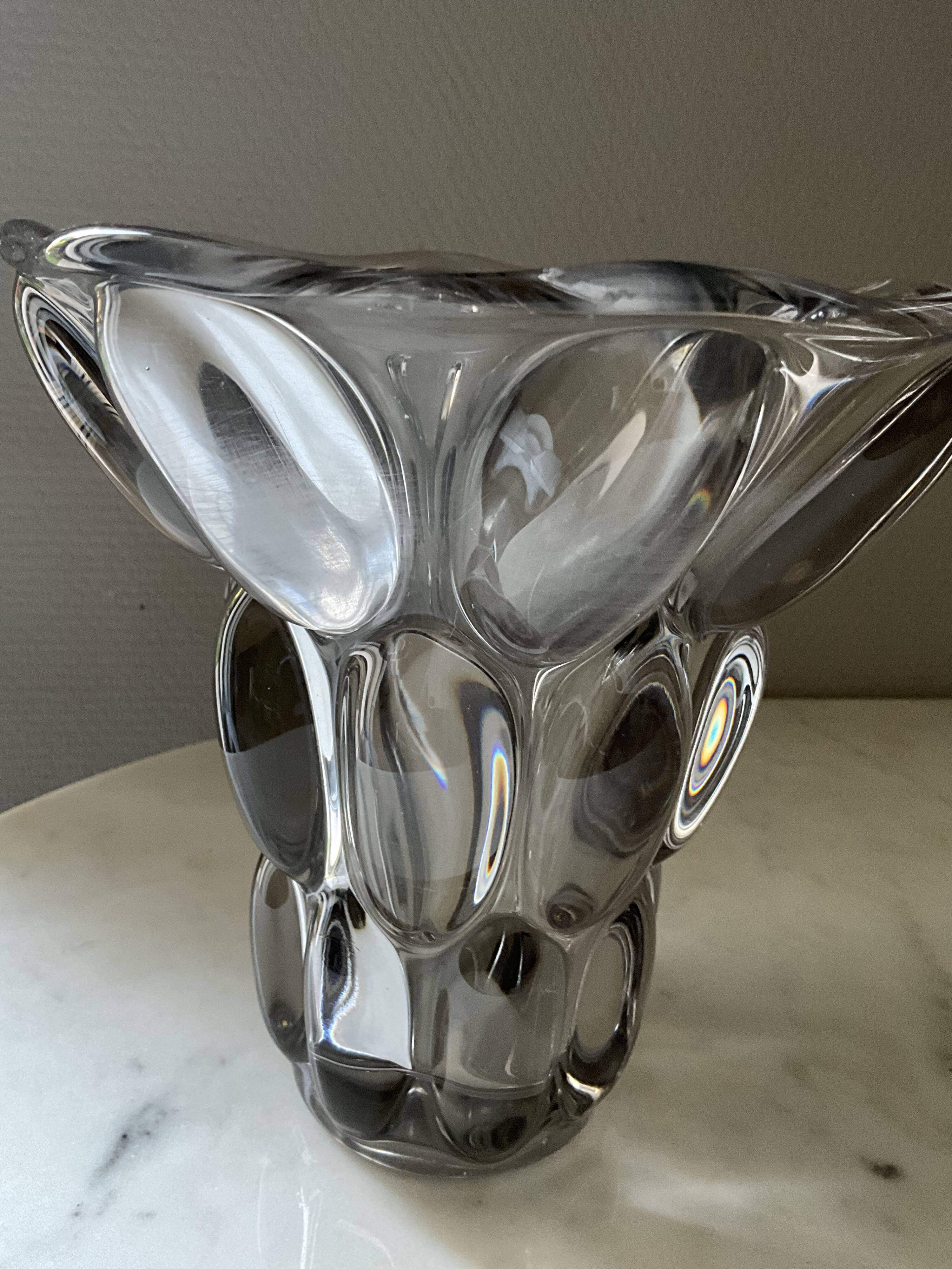 Vase en cristal français