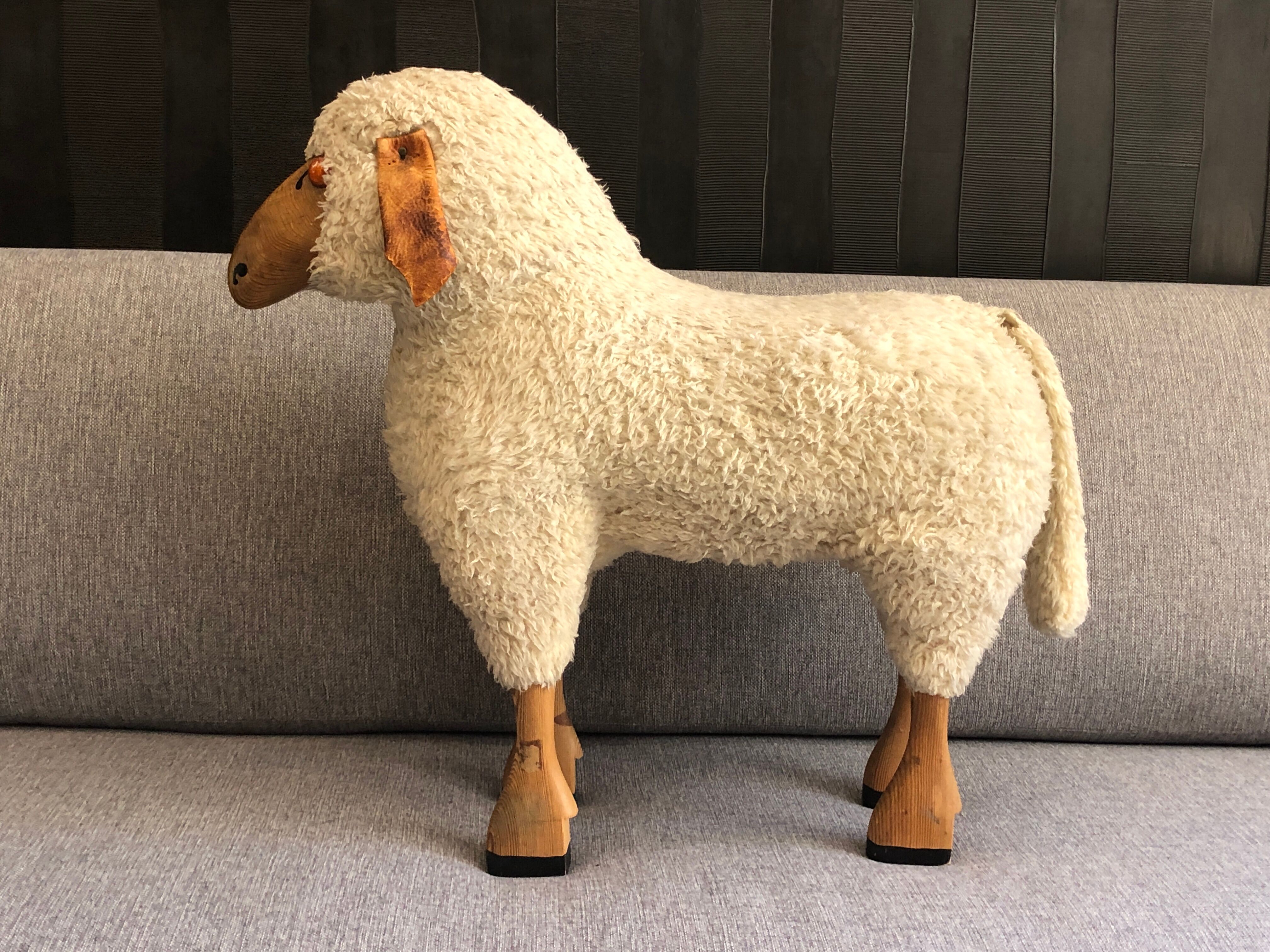 Sheep stool rests foot by Hans Peter Krafft. Edition Meier.
