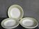 Six assiettes faïence de salins service "iseran" années 50