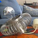 Lamp, suspension stainless springs Lazzari Vintage