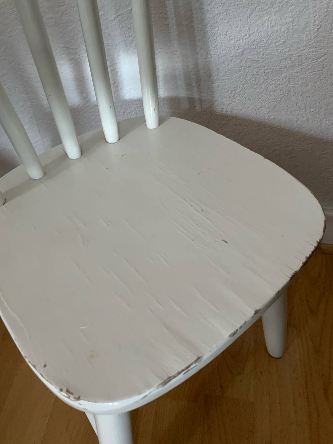 White vintage children's chair