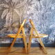 Pair folding chairs Thonet B751