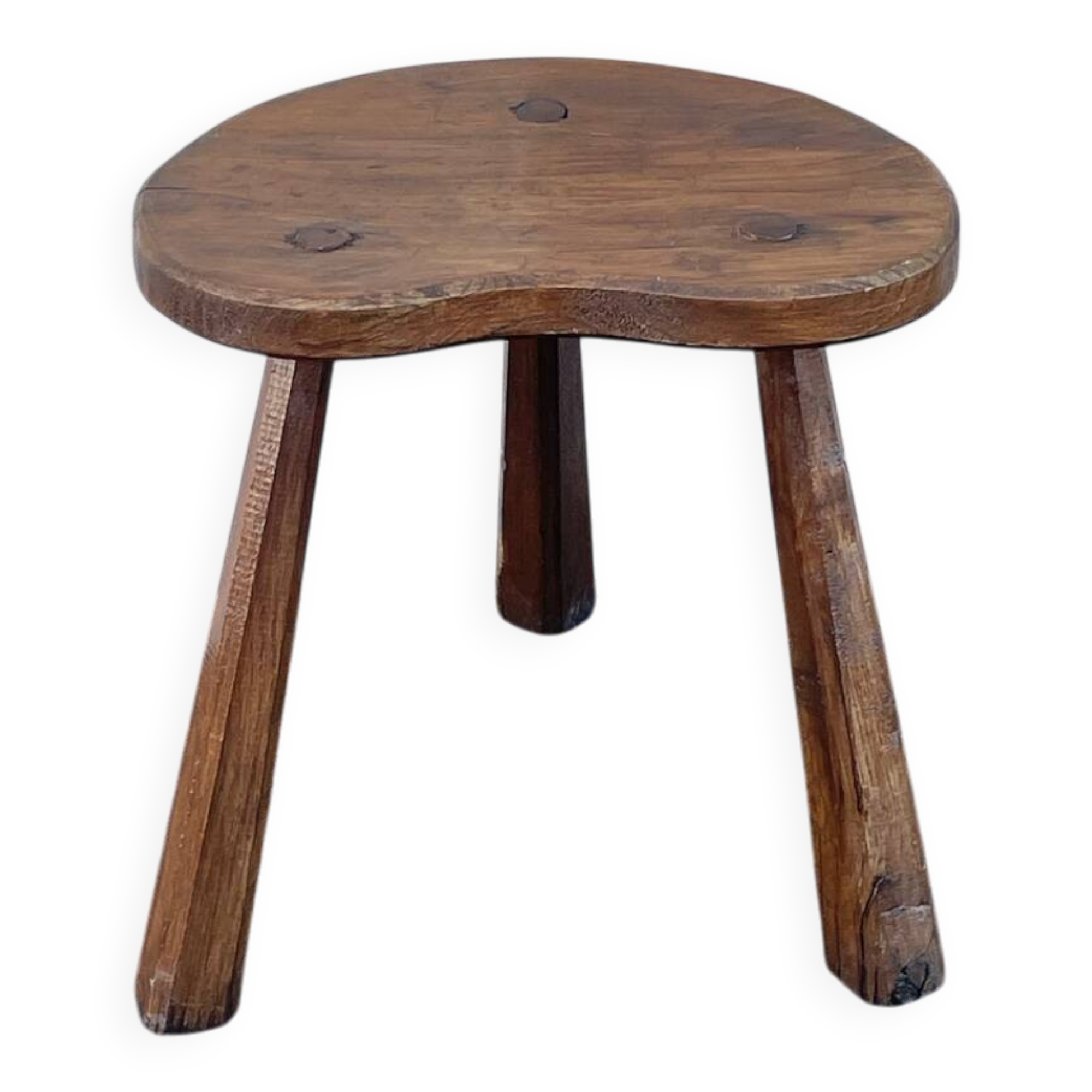 French brutalist tripod stool