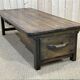 Coffee table early XXth fir with 2 drawers