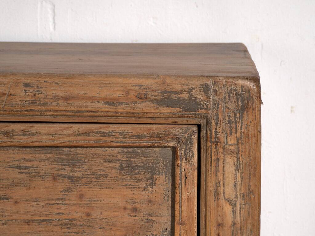 Antique three-door pine wood sideboard – China, circa 1900