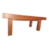 Table basse brutalisme 1960 à 1970 inclusion de mosaïque de pierre d'erfoud