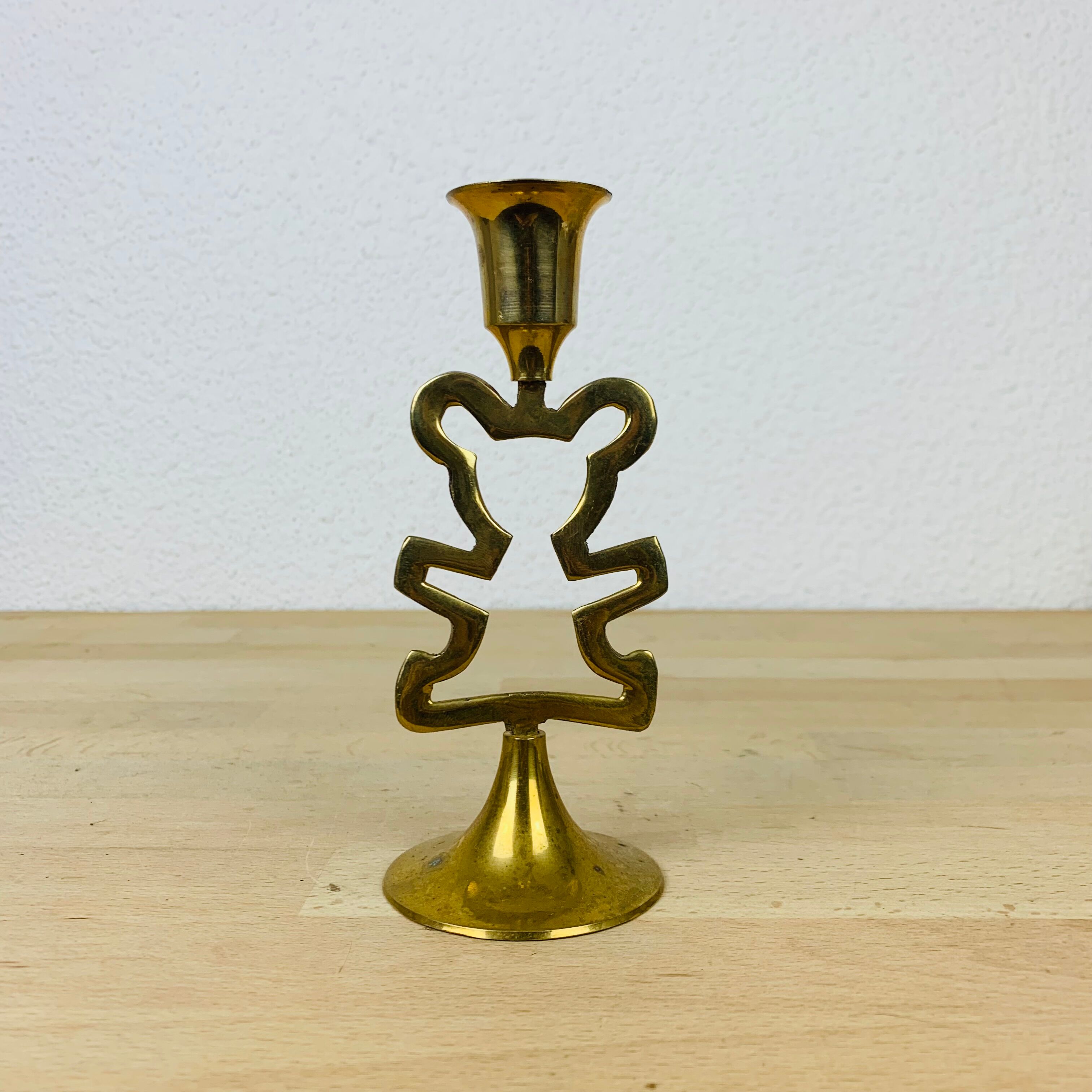 Bougeoir laiton nounours vintage