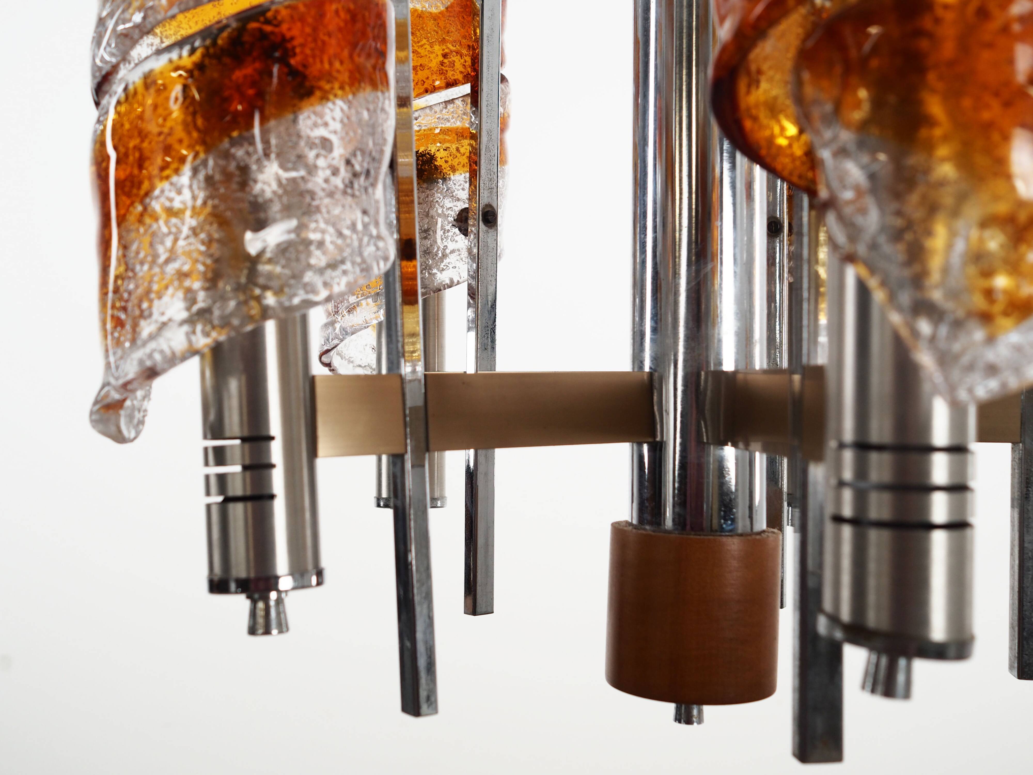 Pendant lamp, Murano glass, Italian design, 1970s, production: Italy
