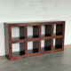 Large Solid Wood Open Bookcase / Room Divider — 180 cm
