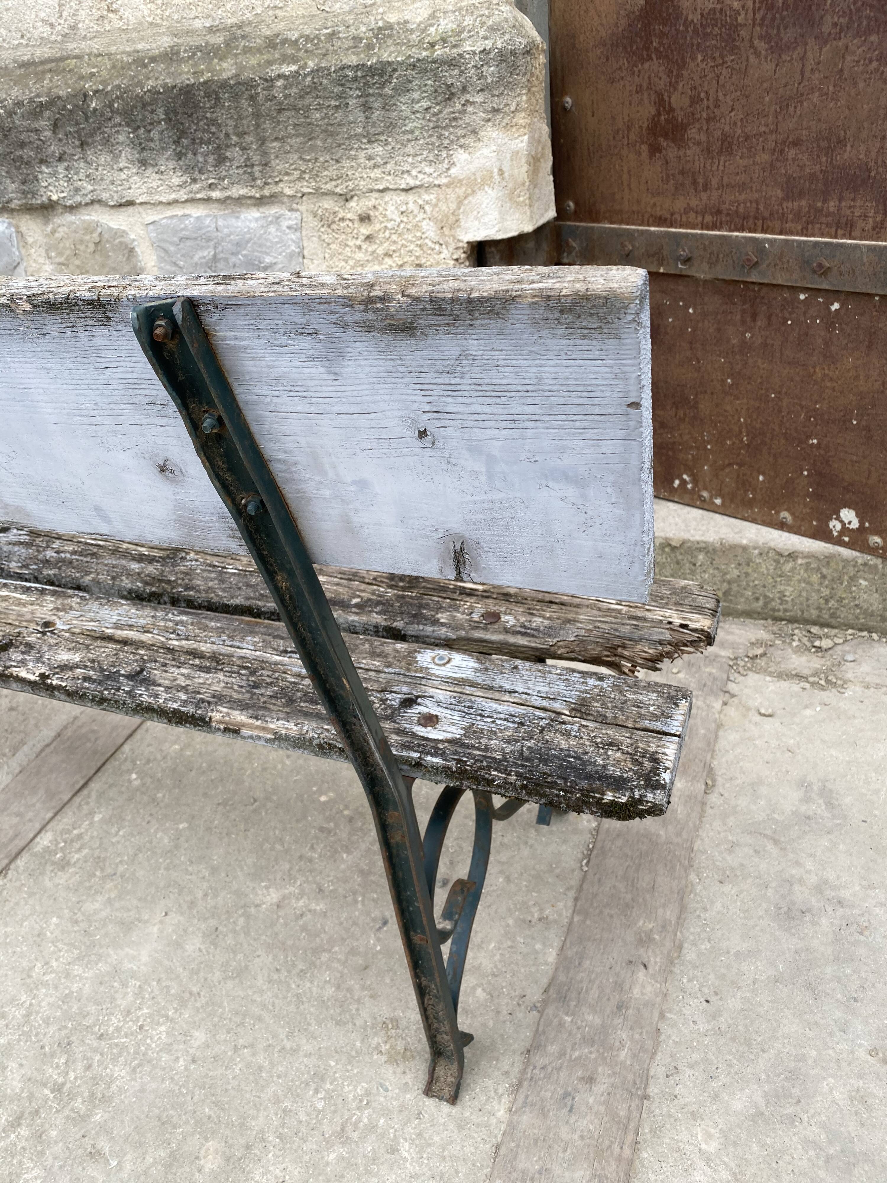 Wooden garden bench 1970