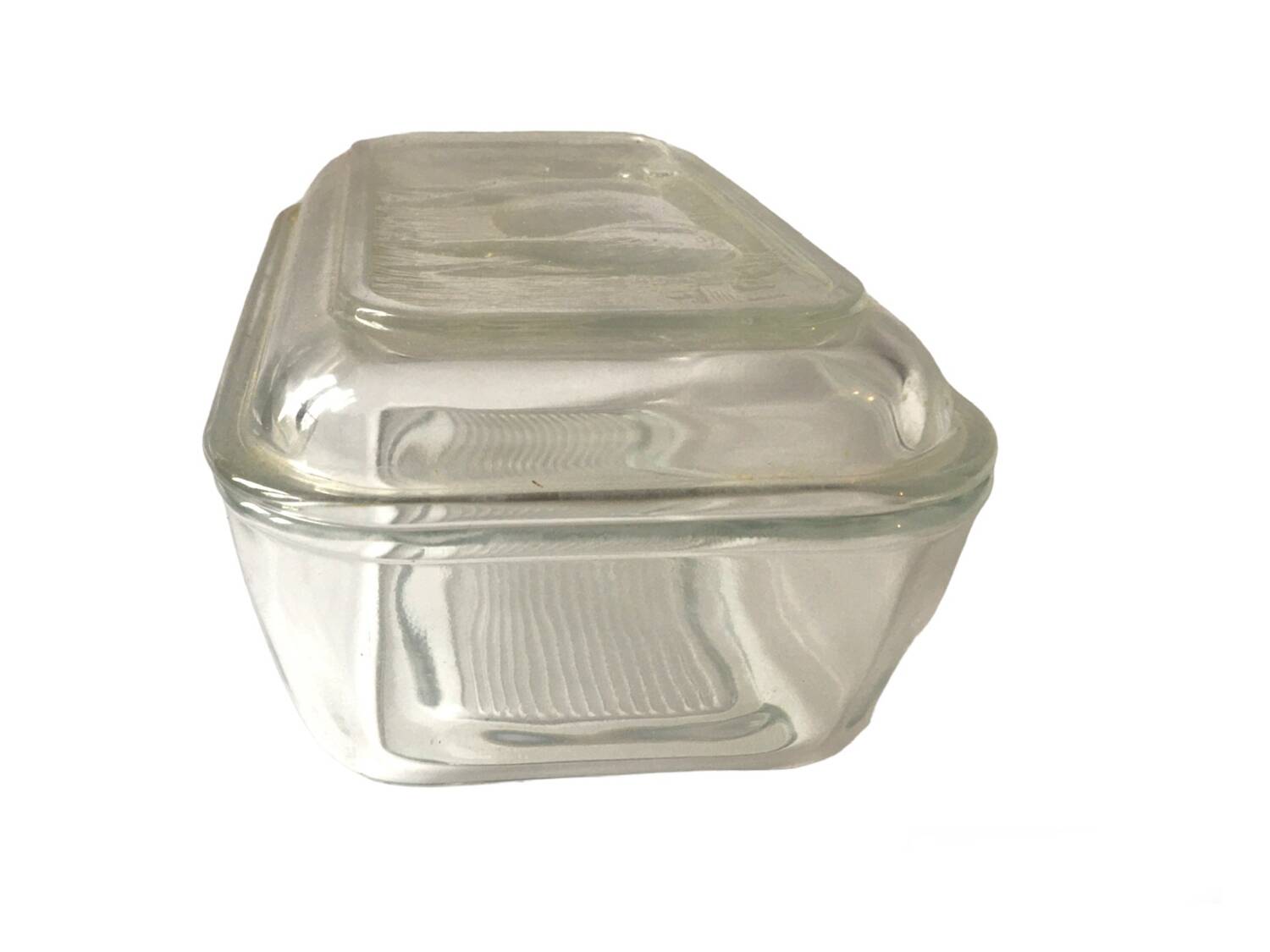 Arcopal cow butter dish
