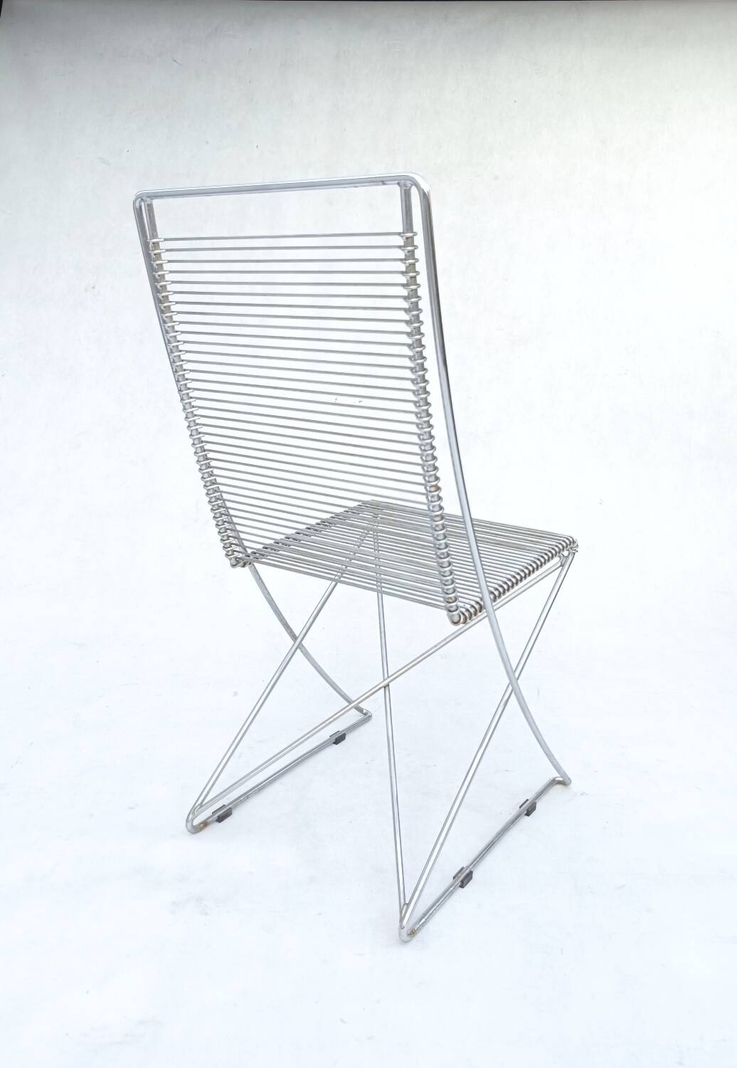 4 wire chairs by Till Behrens for Schlubach