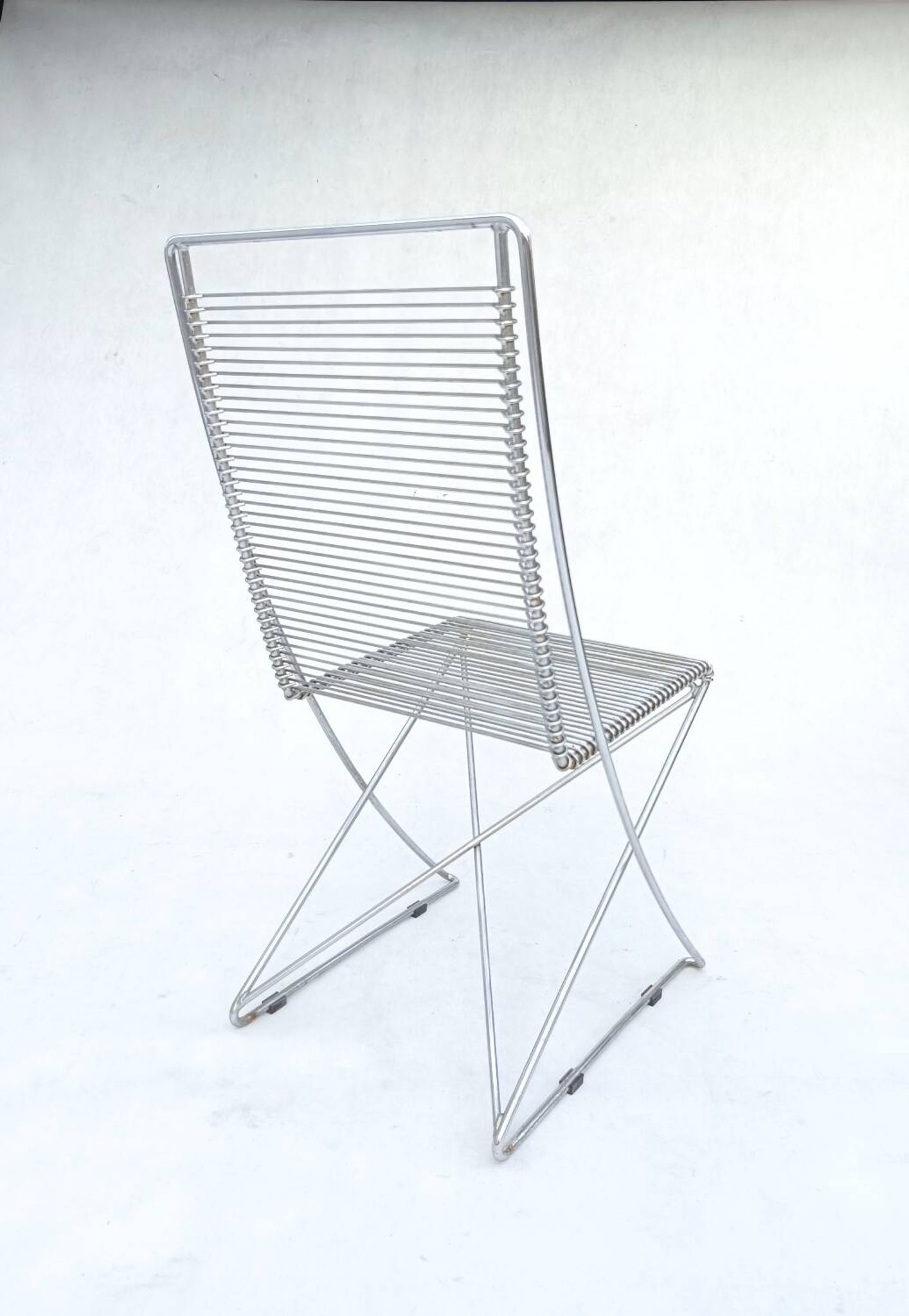4 wire chairs by Till Behrens for Schlubach