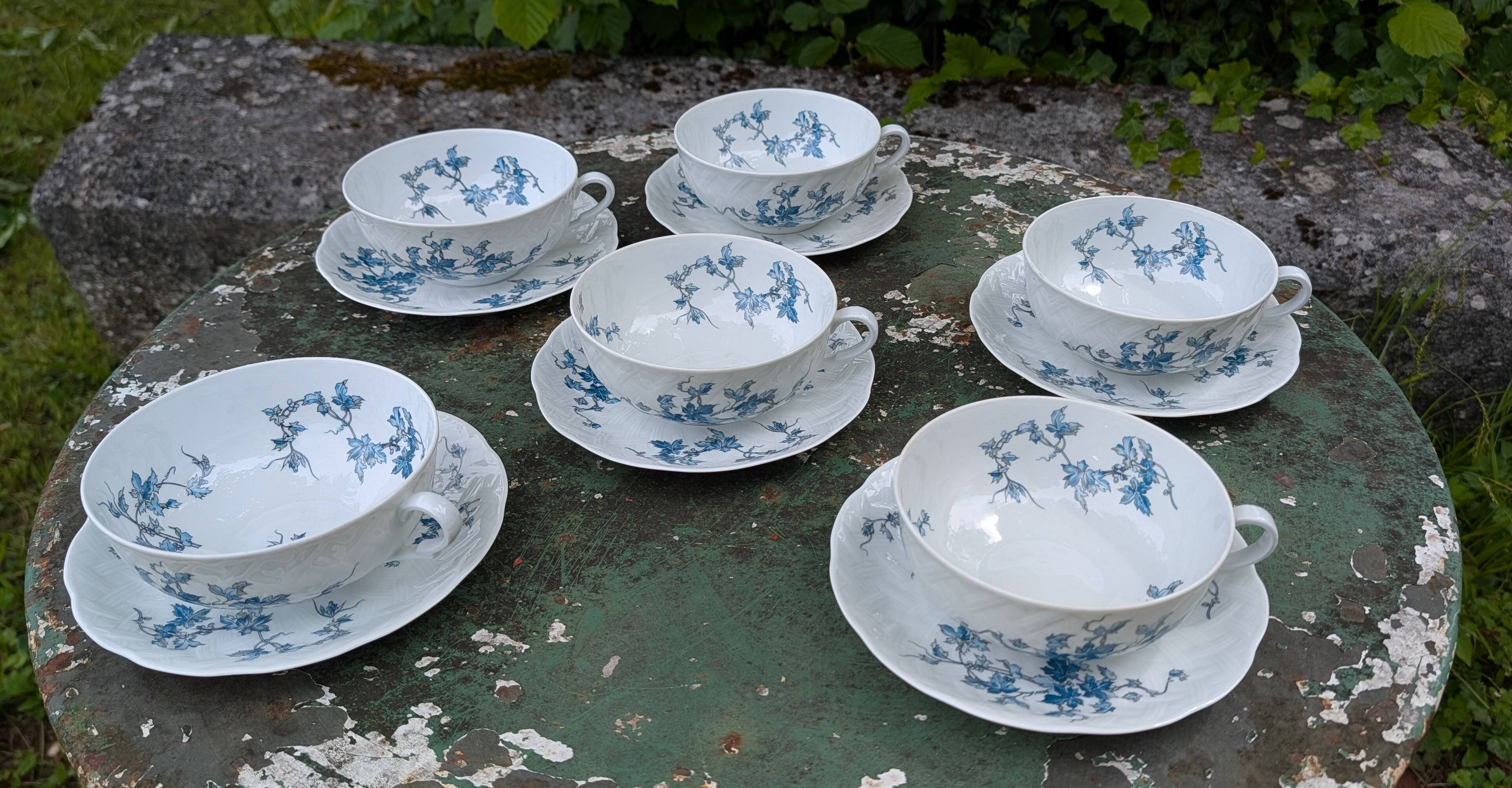 Service à thé Limoges Bernardaud Saint-Saëns