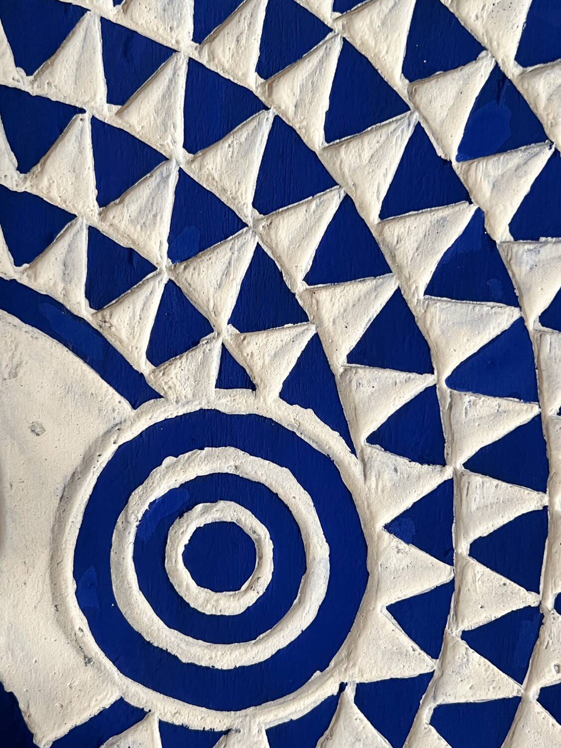 Large blue sun mask (Burkina Faso)