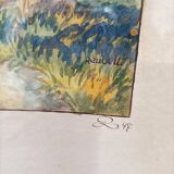 Painting of an old forest Signed Reubelt