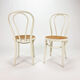 2 chaises en bois courbé et canne Zpm, années 1960