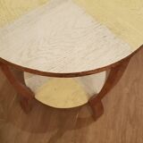 Pedestal table, art deco side coffee table 1930